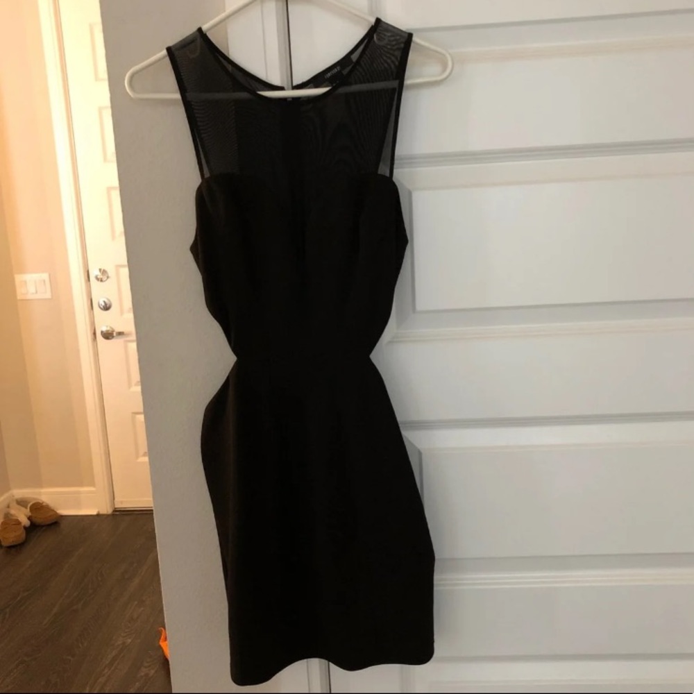 Black mini dress